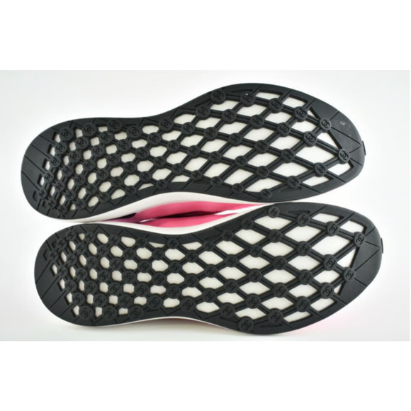 Chanel 21S Neon Pink Denim Suede CC Logo Lace Up Tie Low Top Trainer Sneaker 37 - Picture 11 of 12